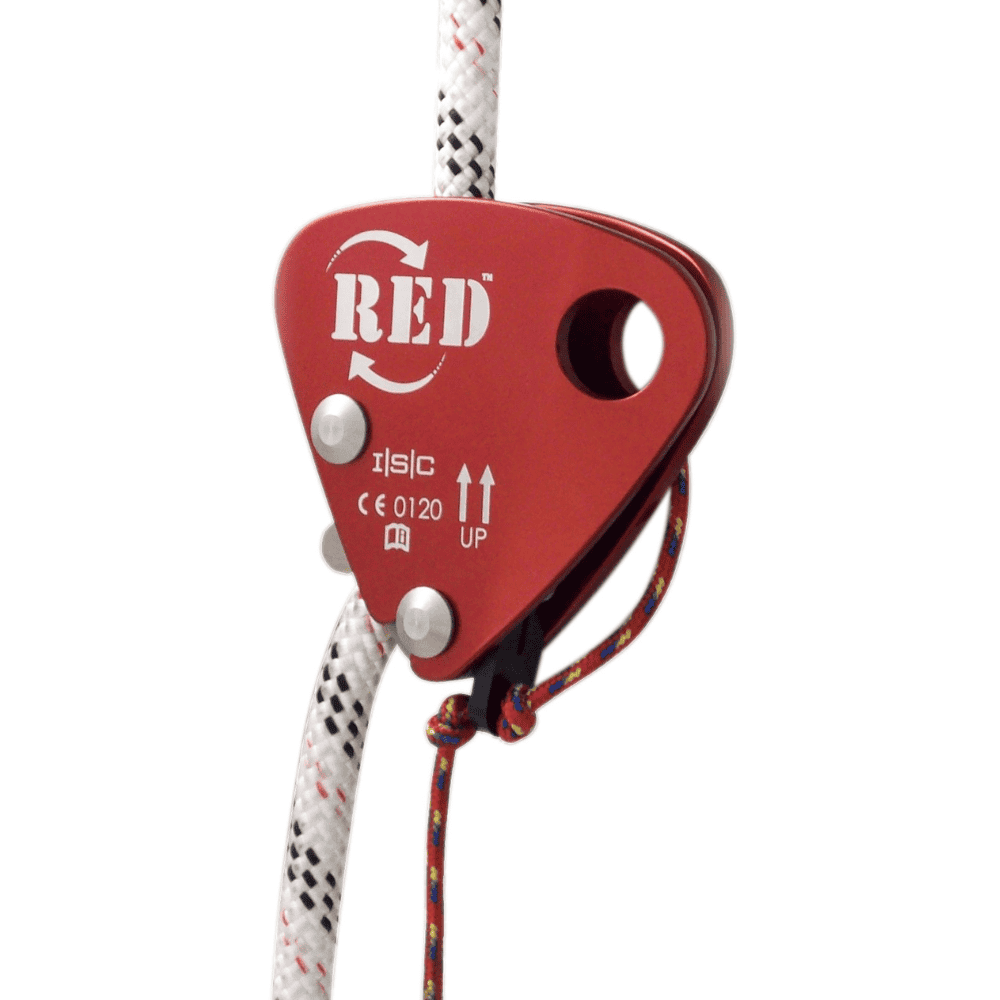 Red Back-up Device on Rope
