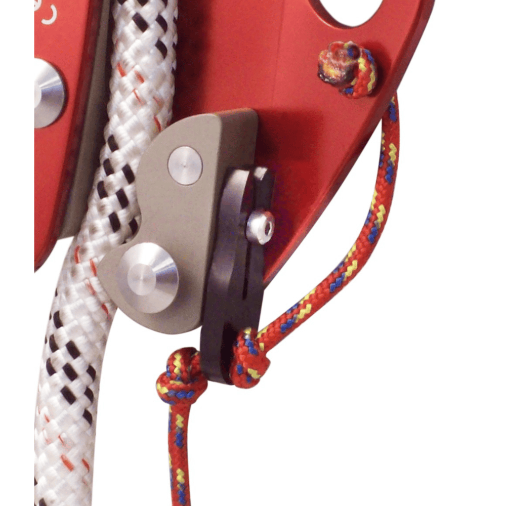 Red Back-up Device Popper Close up