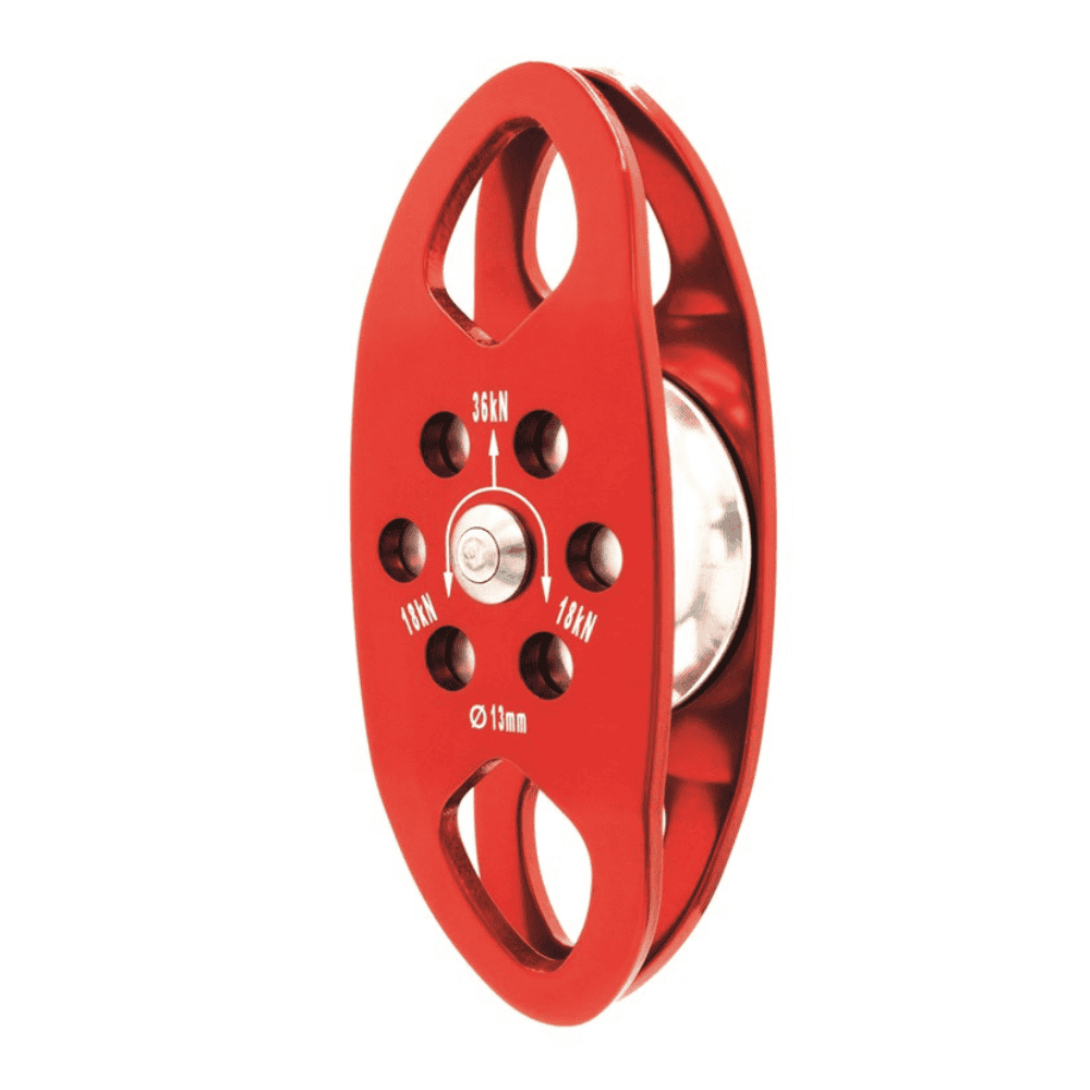 ISC Double Ended Eiger Pulley side view showing internal workings of the device