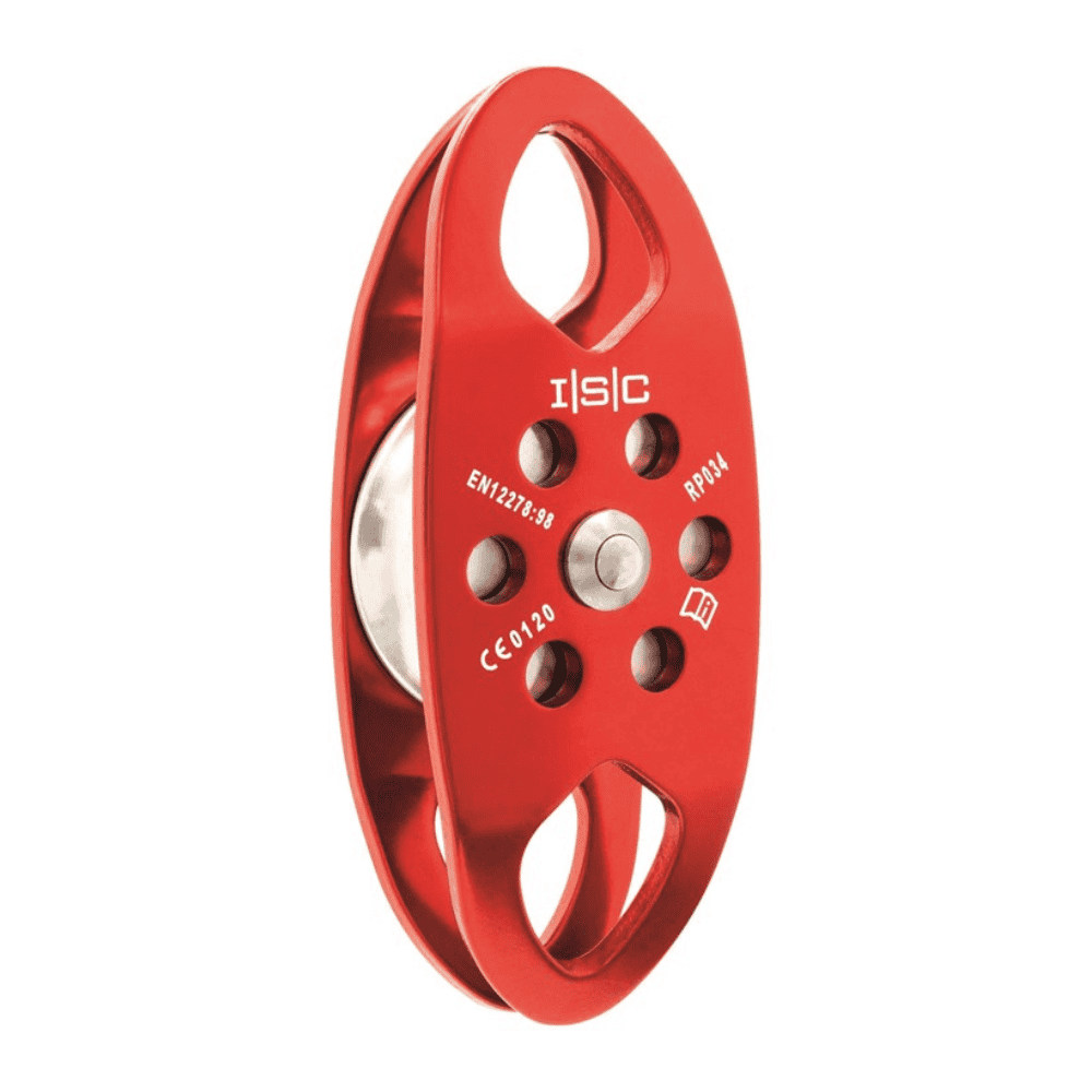 ISC Double Ended Eiger Pulley side view showing internal workings of the device