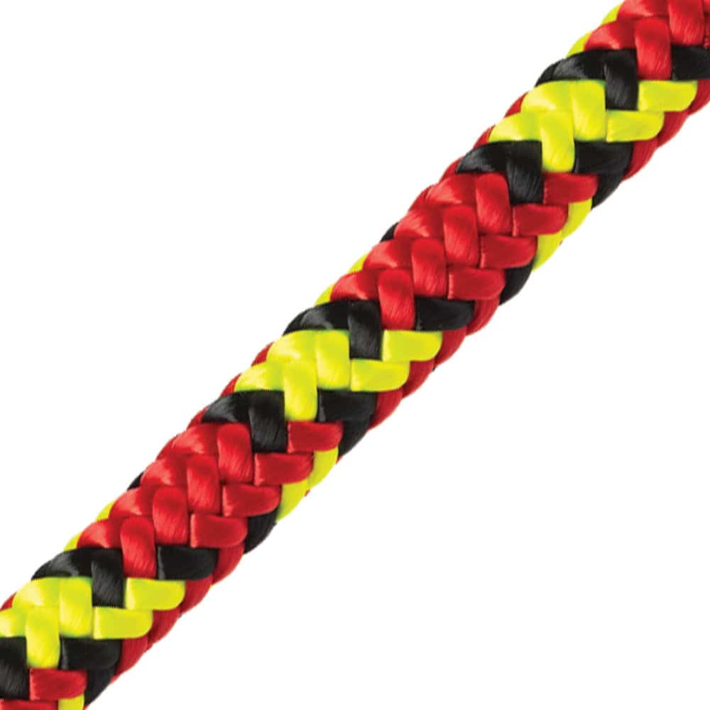 Marlow Neon Red Yellow Typhoon Climbing Rope
